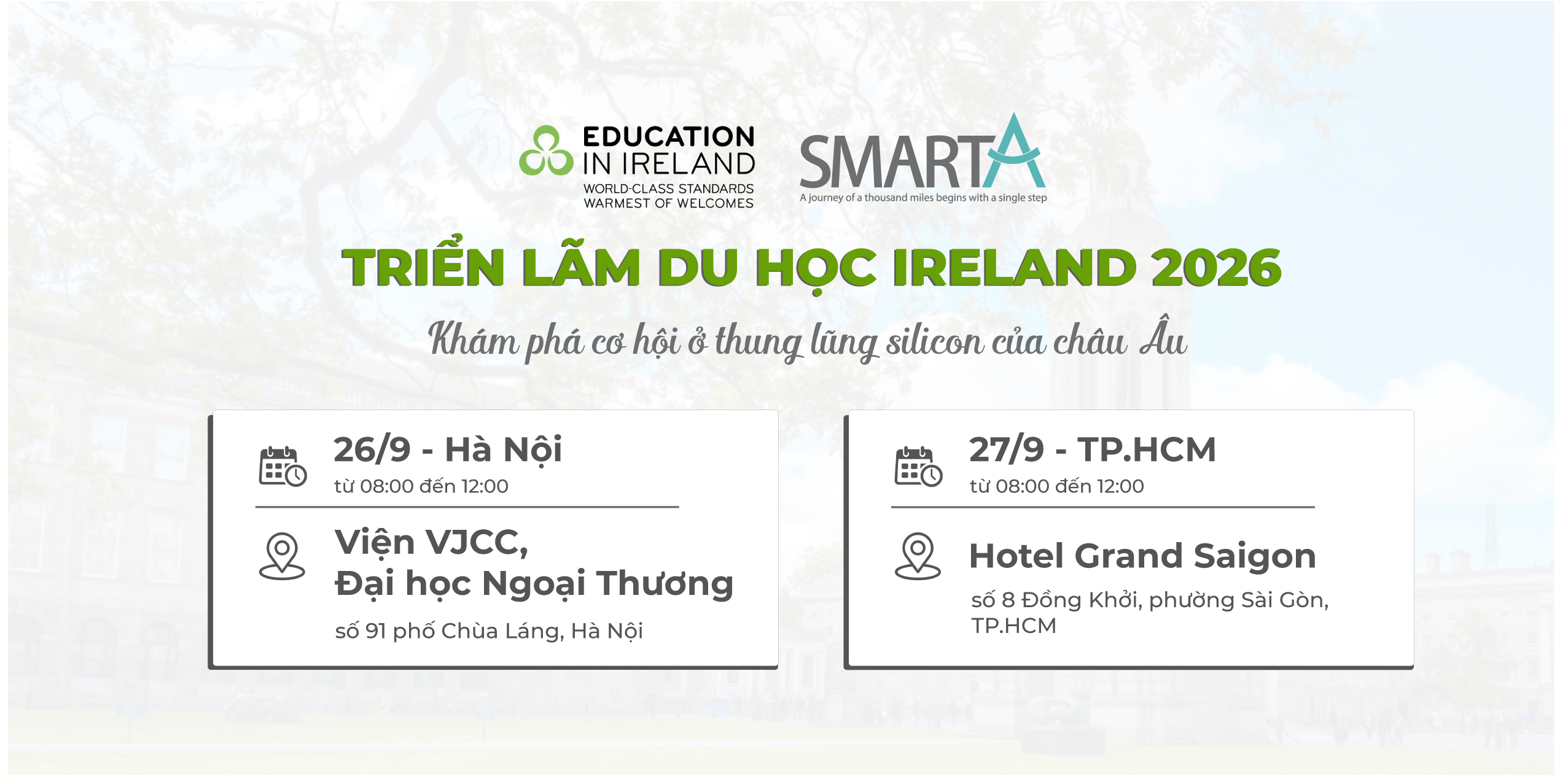 Triển lãm du học Ireland 2026
