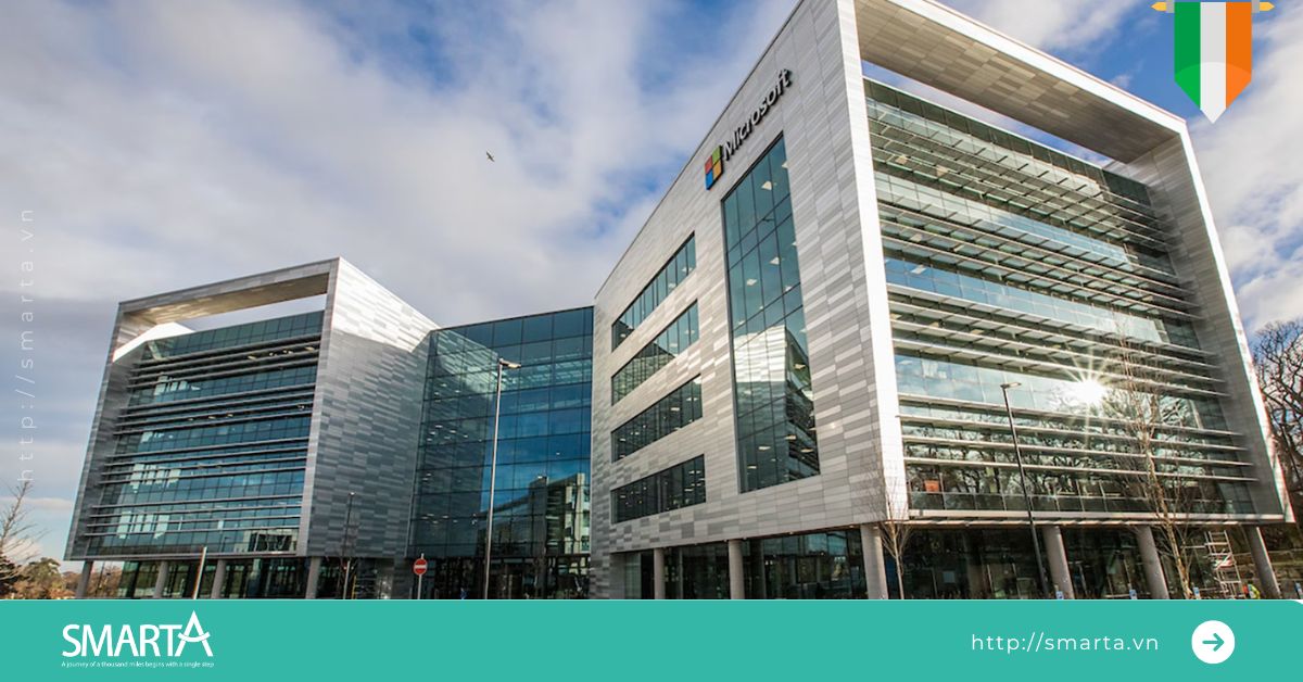 Ireland là nơi đặt trụ sở của 5 công ty phần mềm hàng đầu thế giới