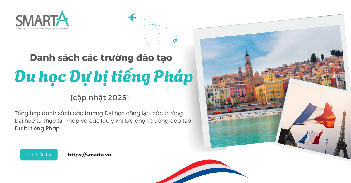 Hơn 100 trường các trường đào tạo chương trình Dự bị tiếng tại Pháp